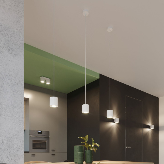Lampe suspendue Lineaoon 1 blanc