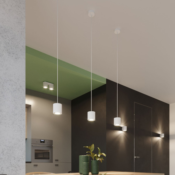 Lampe suspendue Lineaoon 1 blanc