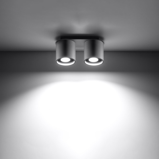 Plafonnier Lineaoon 2 gris