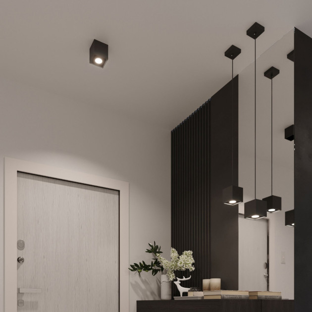 Lampe suspendue Elyaaeys 1 noir