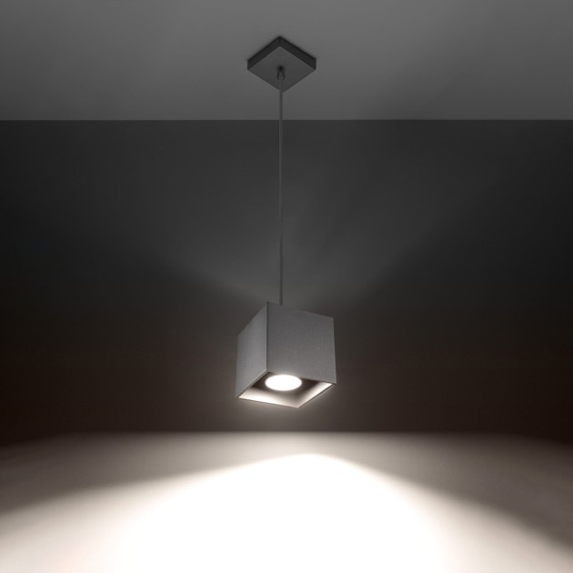 Lampe suspendue Elyaaeys 1 gris