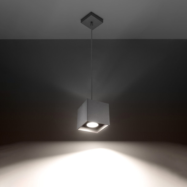 Lampe suspendue Elyaaeys 1 gris