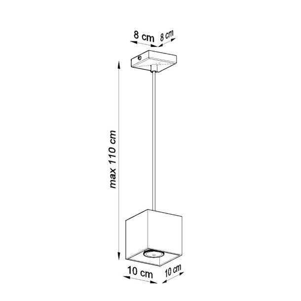 Lampe suspendue Elyaaeys 1 blanc
