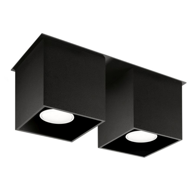 Plafonnier Elyaaeys 2 noir