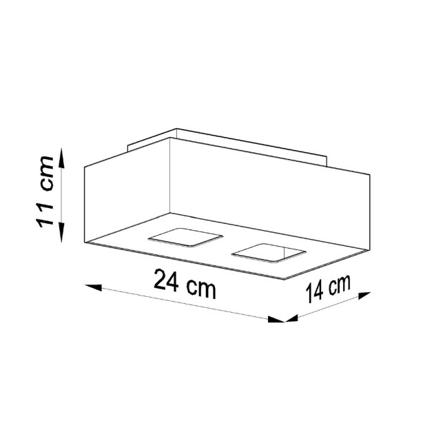 Plafonnier Veloys 2 blanc