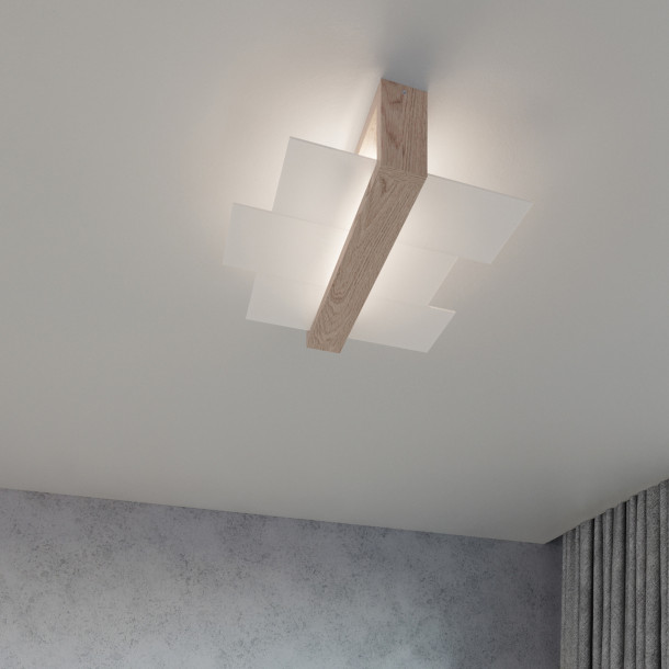 Applique Veraaena 1 bois naturel