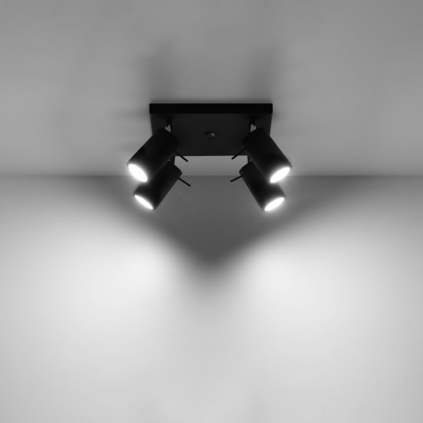 Plafonnier Veraaeen 4 noir
