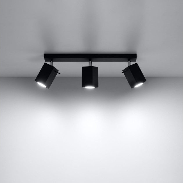 Plafonnier Norayra 3 noir