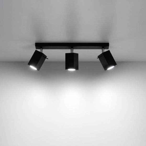 Plafonnier Norayra 3 noir