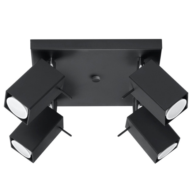 Plafonnier Norayra 4 noir