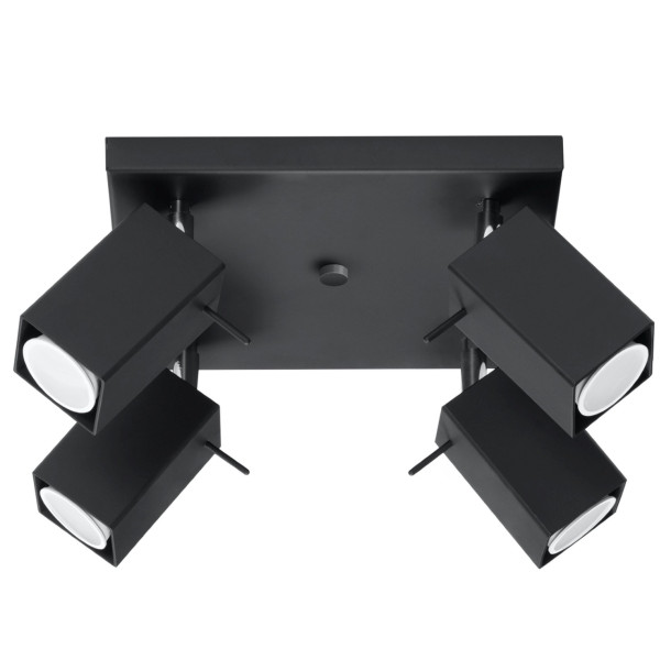 Plafonnier Norayra 4 noir