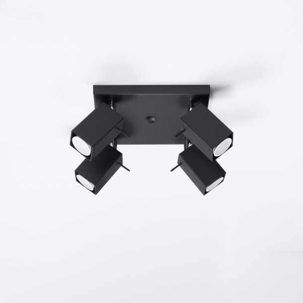Plafonnier Norayra 4 noir