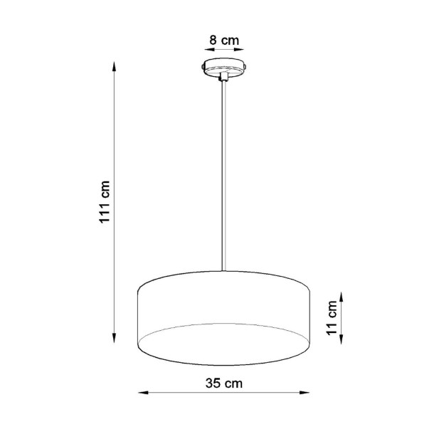 Lampe suspendue Lumiala 35 noir