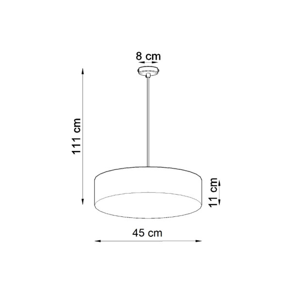 Lampe suspendue Lumiala 45 noir