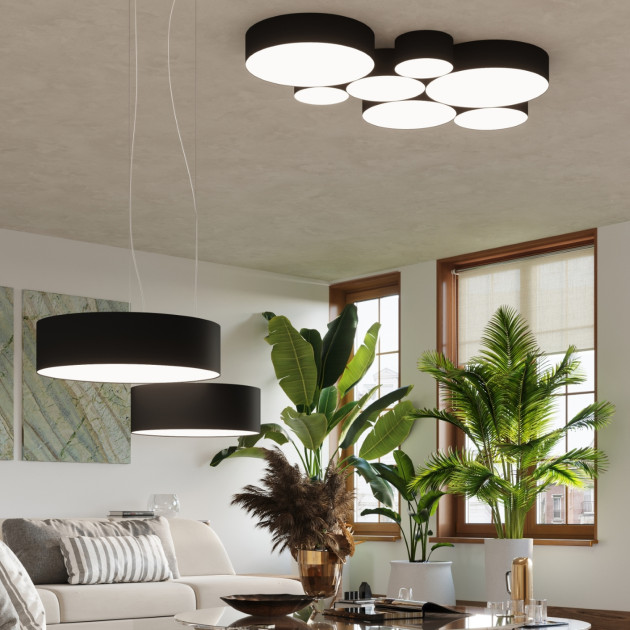Plafonnier Lumiala 45 noir