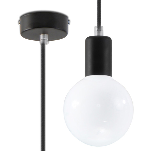 Lampe suspendue Coraola noir