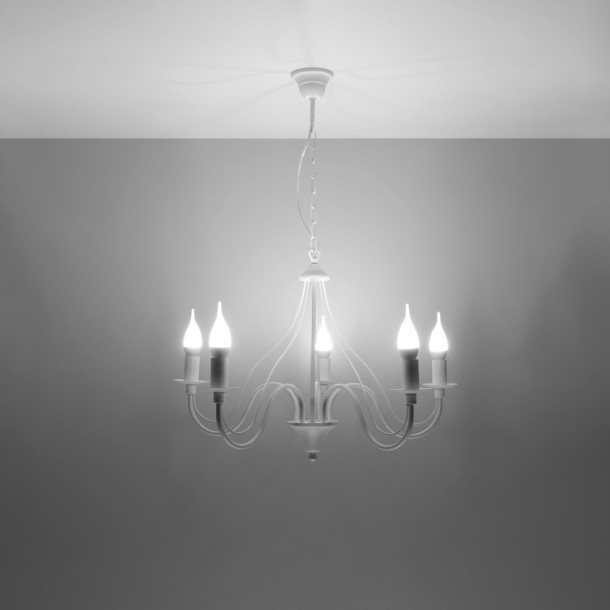 Lustre Oraera 5 blanc