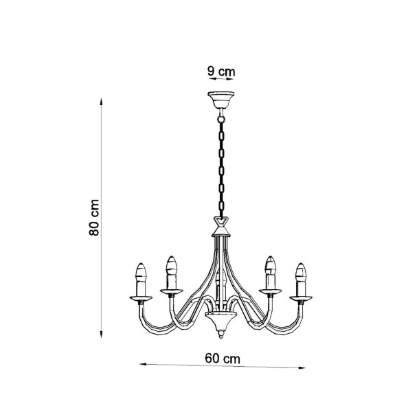 Lustre Oraera 5 blanc