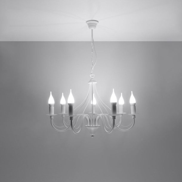 Lustre Oraera 7 blanc