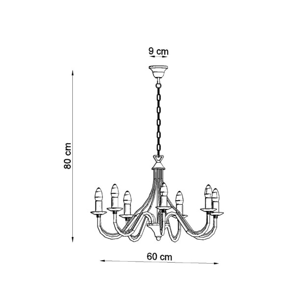 Lustre Oraera 7 blanc