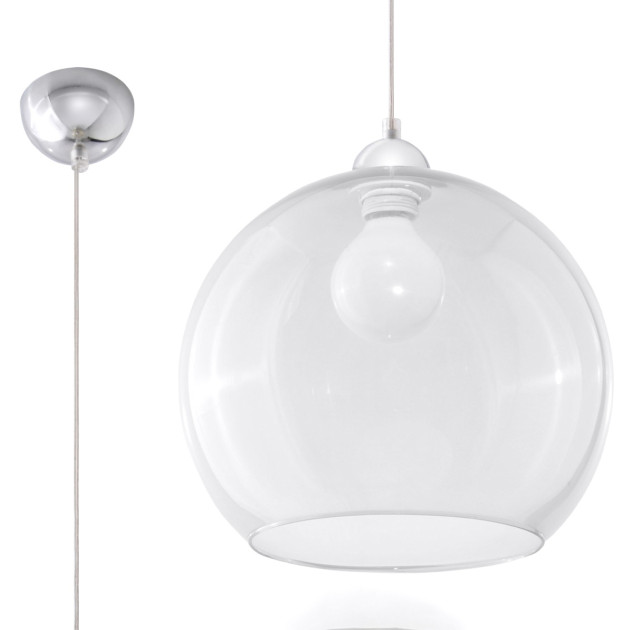 Lampe pendante Zenaina transparente