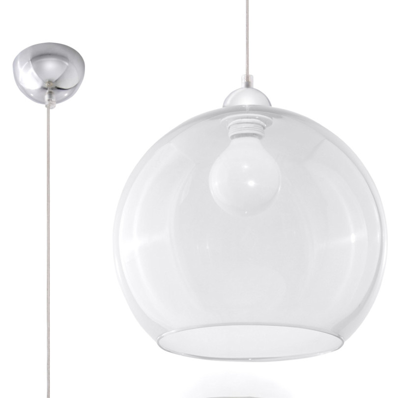Lampe pendante Zenaina transparente