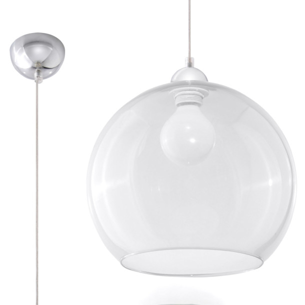 Lampe pendante Zenaina transparente