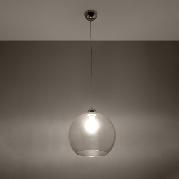 Lampe pendante Zenaina transparente