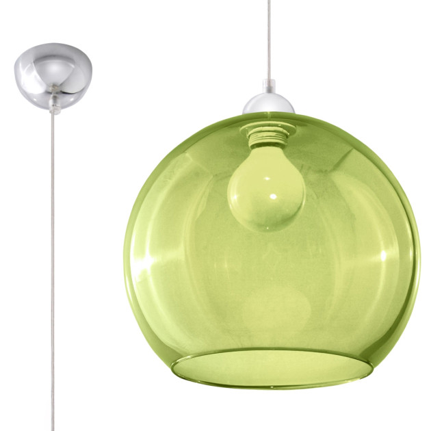 Lampe pendante Zenaina verte
