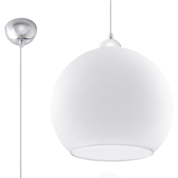Lampe pendante Zenaina blanc