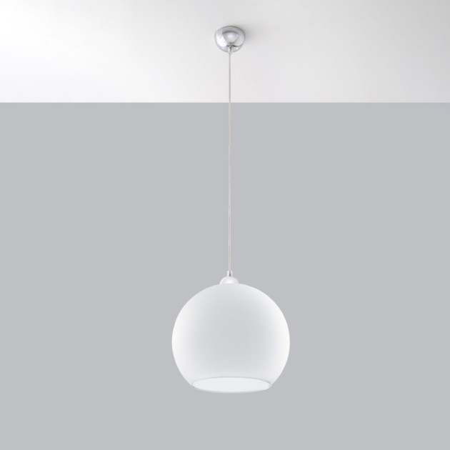 Lampe pendante Zenaina blanc