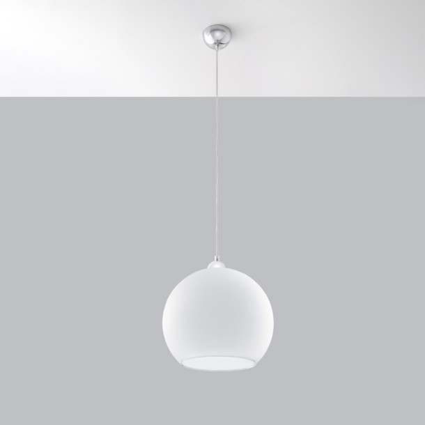 Lampe pendante Zenaina blanc