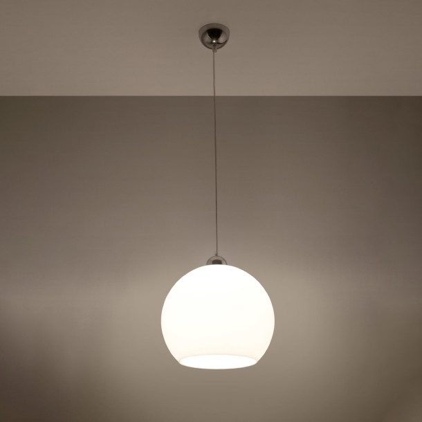 Lampe pendante Zenaina blanc