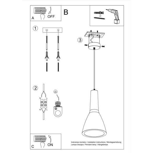 Lampe suspendue Lineaora