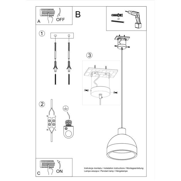 Lampe pendante Elaeys