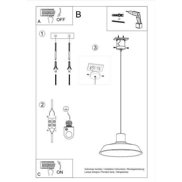 Lampe suspendue Elyaiis