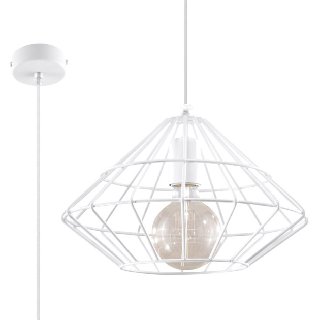 Lampe pendante Veraois blanc