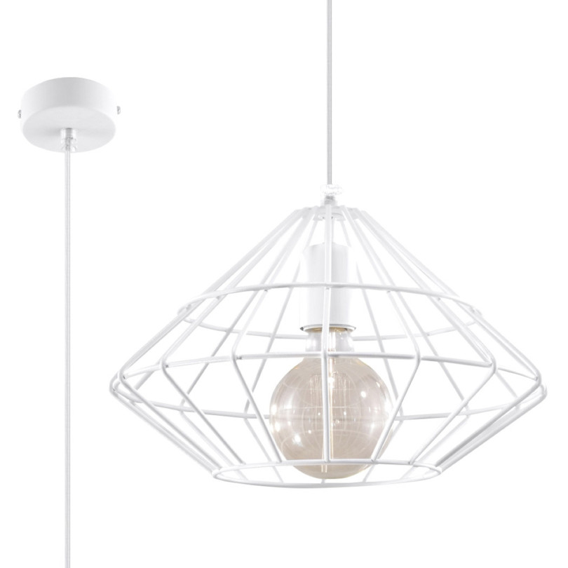 Lampe pendante Veraois blanc