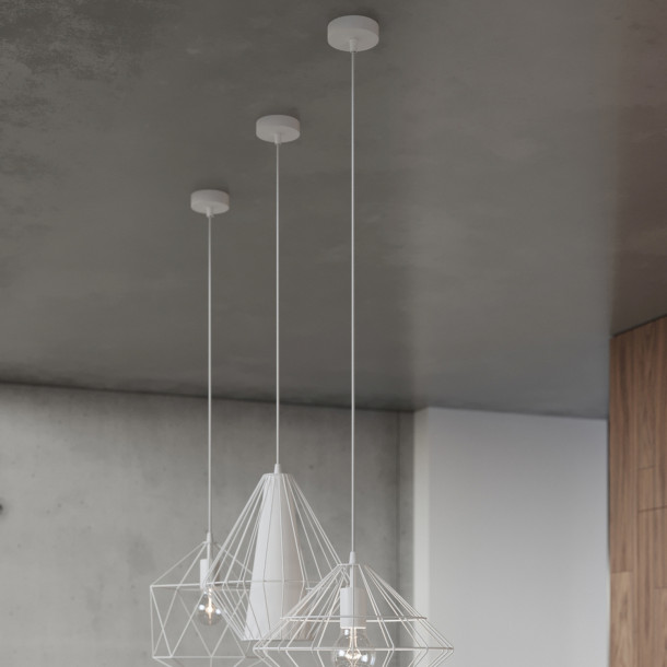 Lampe pendante Veraois blanc