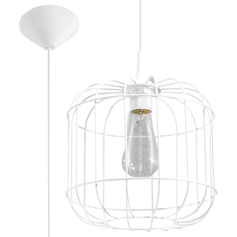Lampe suspendue Alion blanc