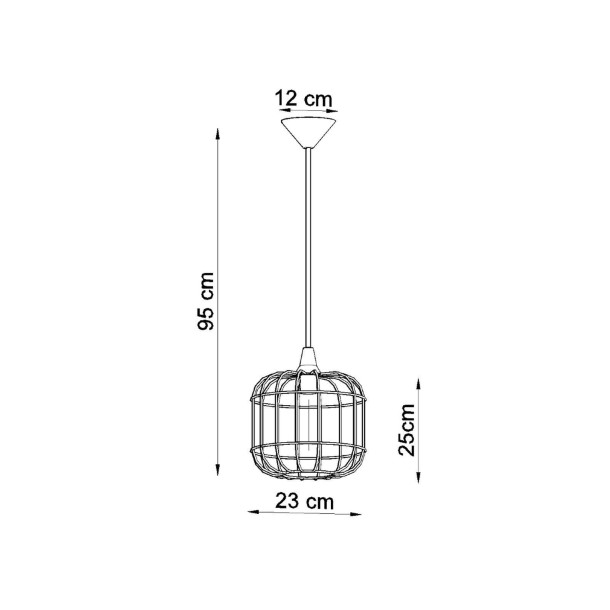 Lampe suspendue Alion blanc