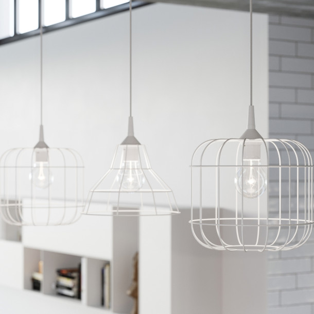 Lampe suspendue Alion blanc