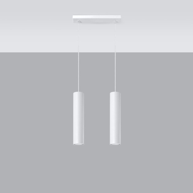 Lampe suspendue Noraaena 2 blanc