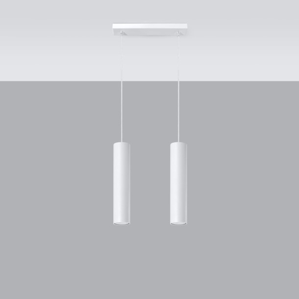 Lampe suspendue Noraaena 2 blanc