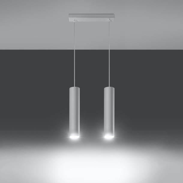 Lampe suspendue Noraaena 2 blanc
