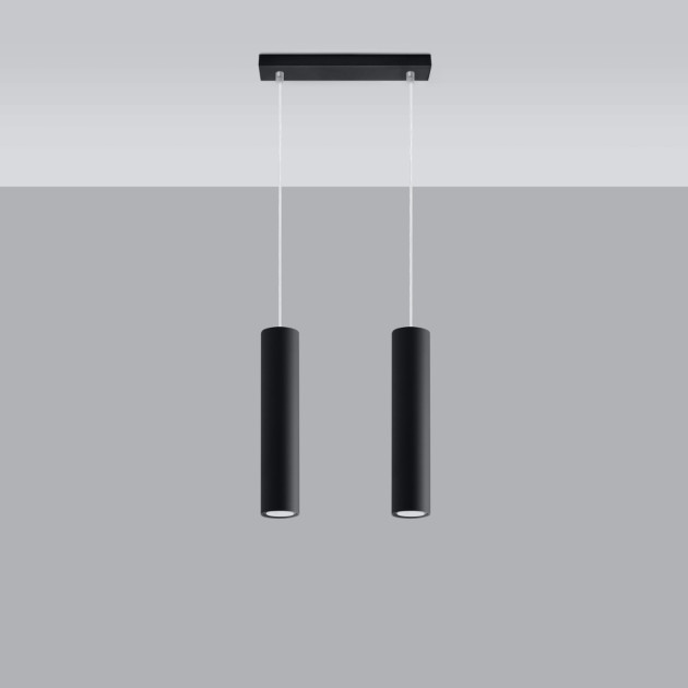 Lampe pendante Noraaena 2 noir