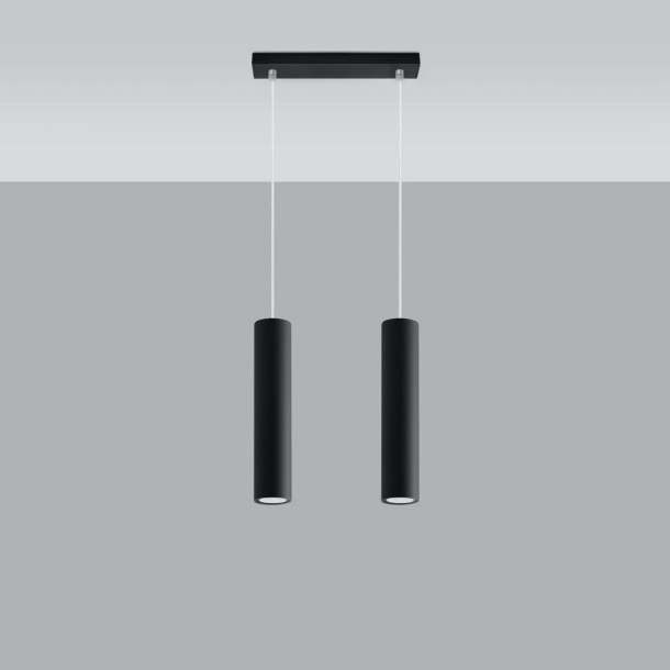 Lampe pendante Noraaena 2 noir