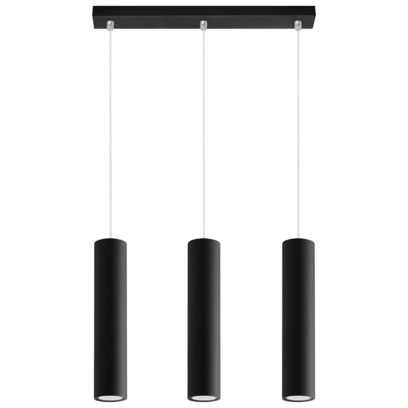 Lampe suspendue Noraaena 3L noir