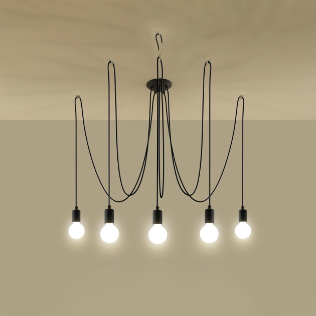 Lustre Coraola 5 noir