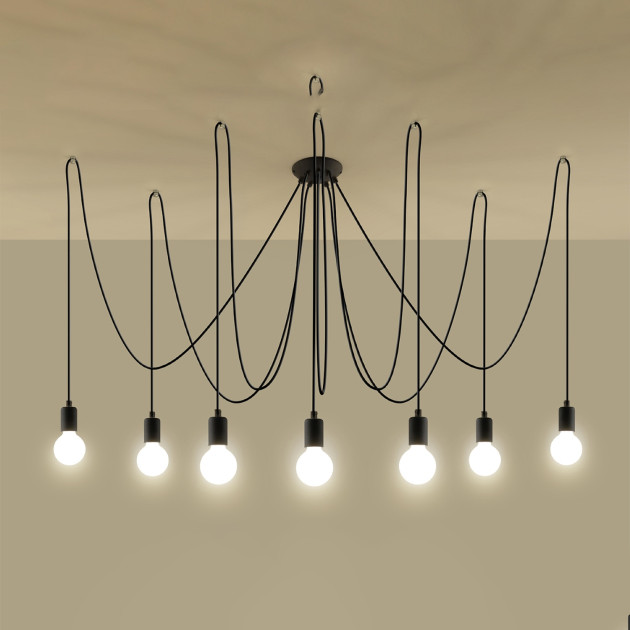 Lustre Coraola 7 noir